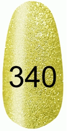 Лак Kodi Nail Polish №340 текстурний, світло-золотий з дуже дрібними золотистими блискітками, матовий 15 мл