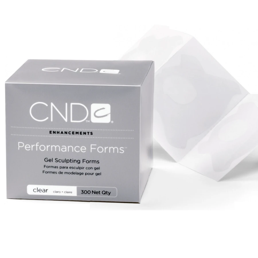 Форми для нарощування CND Sculpting Performance Forms Clear прозорі 300 шт