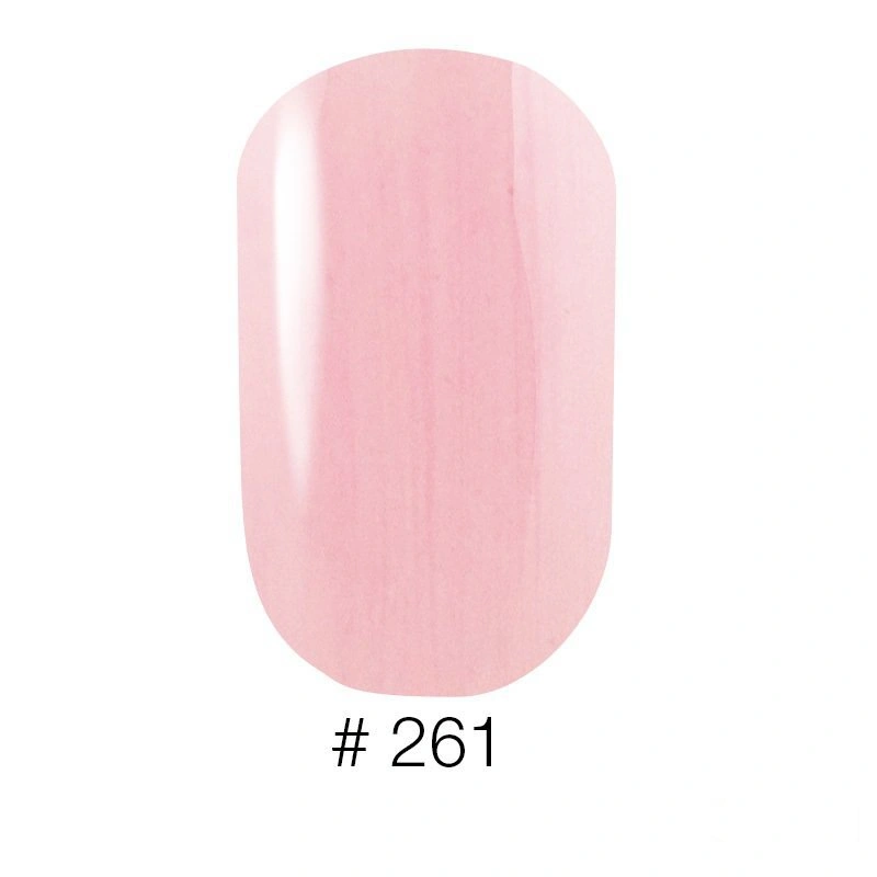 Гель-лак Naomi Gel Polish №261 м`який рожевий, з перламутром 6 мл