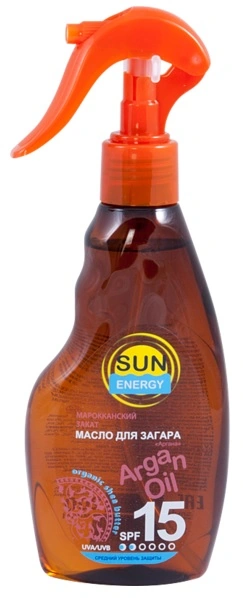 Sun Energy Suntan Oil Argan SPF 15 200мл