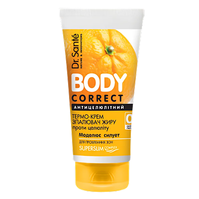 Термо-крем проти целюліту "Спалювач жиру" Dr.Sante Body Correct Thermo-Cream Anti-Cellulite Fat Burner 150 мл