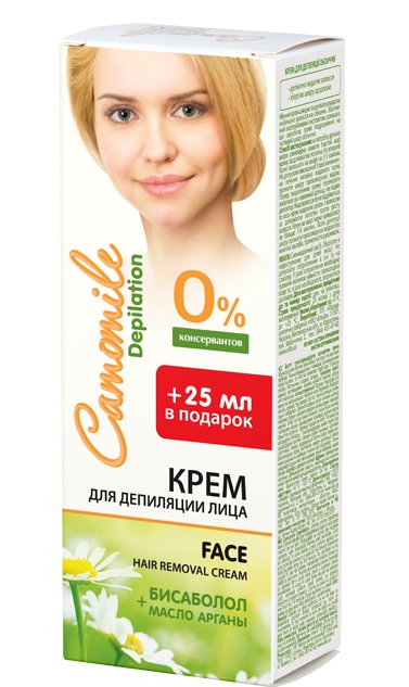 Крем для депіляції обличчя Camomile Depilation Cream for Depilation Face 75 мл
