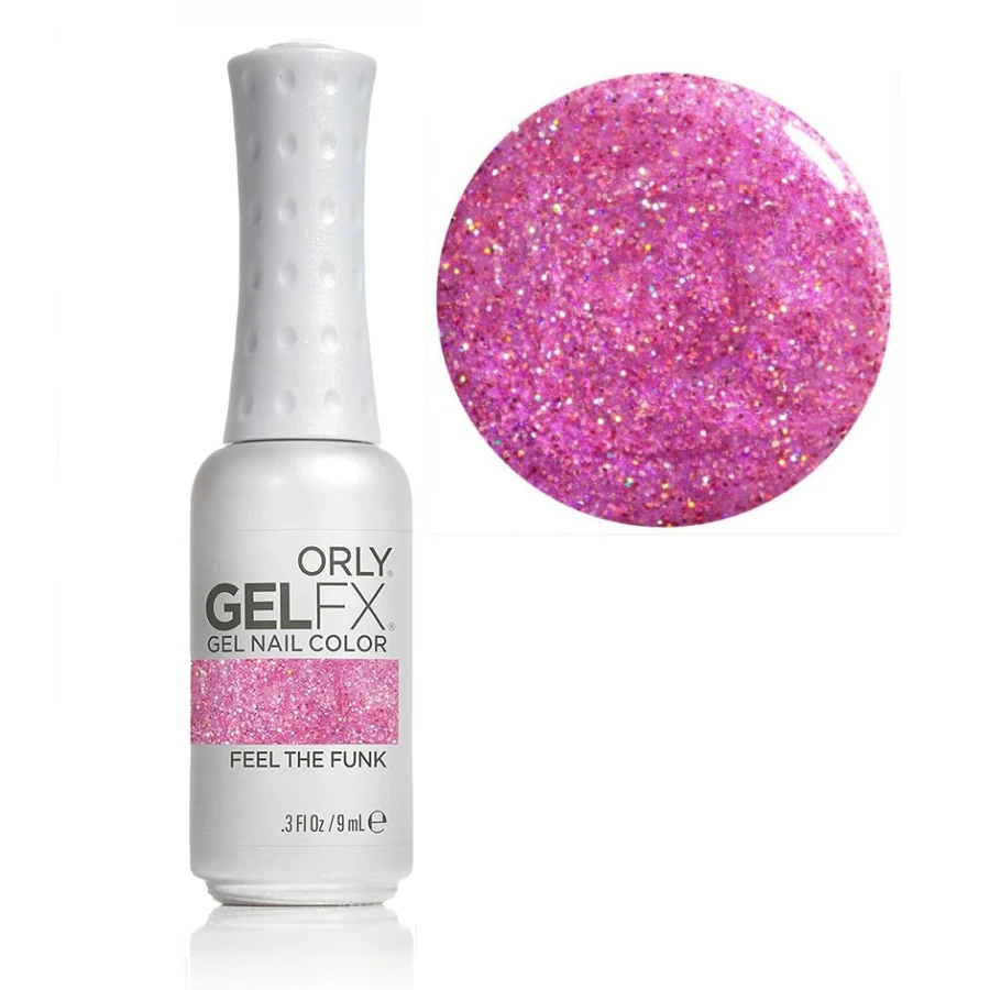 Гель-лак ORLY Gel FX Feel the Funk насичено-рожевий, з голографічнним глітером 9 мл