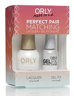 Набір покриття ORLY Set Gel-Polish and Lacquer White Tips чистий білий, емаль 9мл/18мл