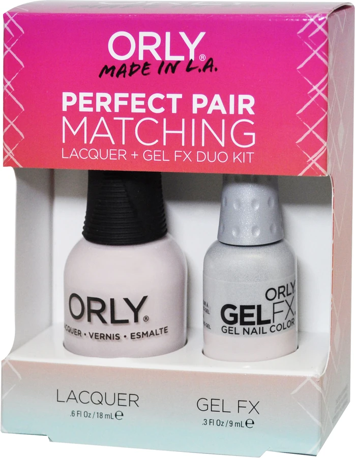 Набір покриттів гель-лак+лак ORLY Set Gel-Polish and Lacquer Kiss the Bride ніжно-рожевий, емаль 9мл/18мл