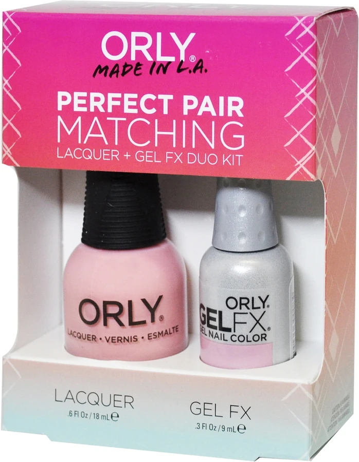 ORLY Set Gel-Polish and Lacquer Lift the veil світло-рожевий, емаль 9мл/18мл