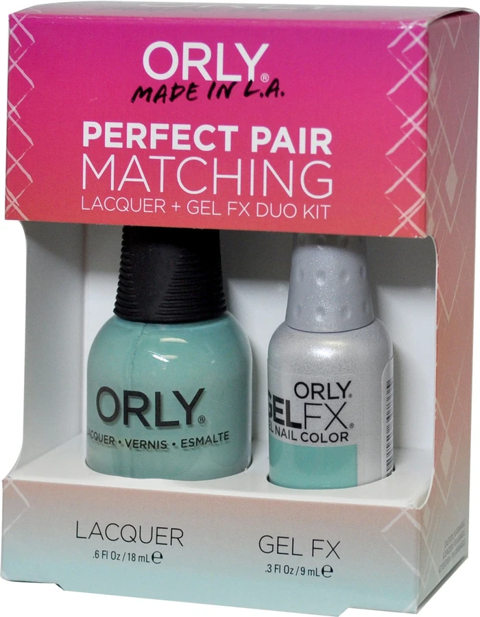 Набір покриттів гель-лак + лак ORLY Set Gel-Polish and Lacquer Gumdrop світло-бірюзовий, емаль 9мл/18мл