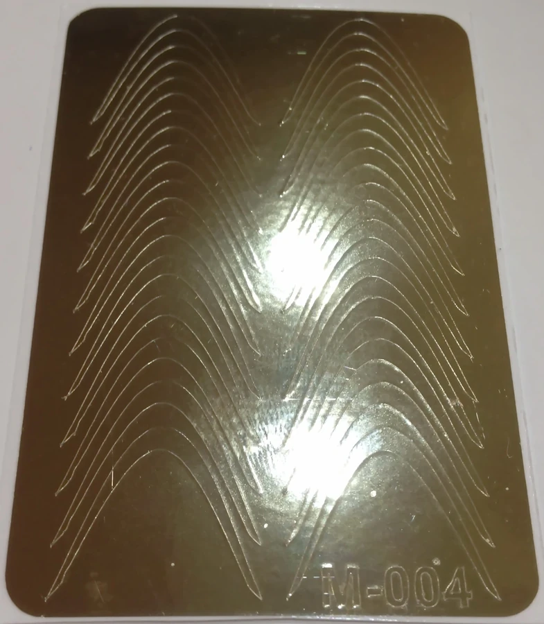 Дизайн металізований, колір золото Canni Metallised Designs from thin foil 004g
