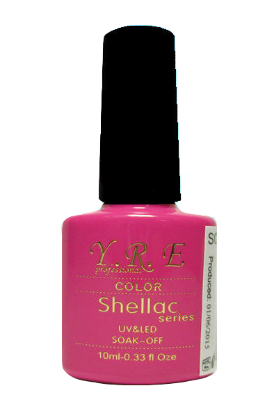 Гель-лак YRE 030 Color Shellac малиновий, емаль 10 мл