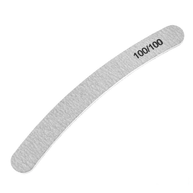 Пилка для нігтів 100/100, півколо Naomi Nail file 100/100, Semicircular