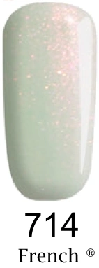 Гель-лак FOX Gel Polish Gold French №714 перлово-білий з перламутром та рожевим мікроблиском 12 мл