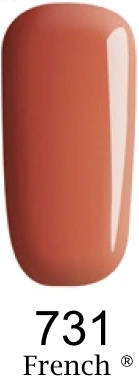 Гель-лак FOX Gel Polish Gold French №731 персиково-бежевий, емаль 12 мл