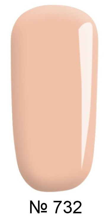 Гель-лак FOX Gel Polish Gold French №732 тілесно-персиковий, емаль 12 мл