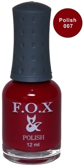 Лак FOX Nail Polish №007 вишневий 12 мл