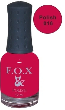 Лак FOX Nail Polish №016 яскравий рожевий 12 мл