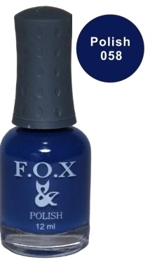 Лак FOX Nail Polish №058 синій 12 мл