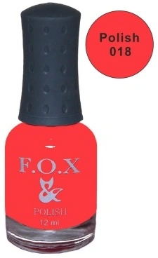 Лак FOX Nail Polish №018 яскравий рожево-кораловий 12 мл