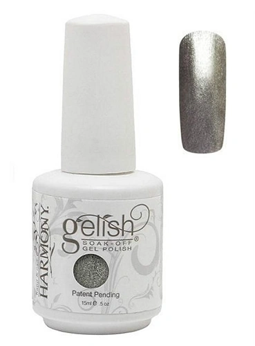 Гель-лак Harmony Gelish Showstopping олов`яний із вкрапленнями золота, щільні блискітки 15 мл