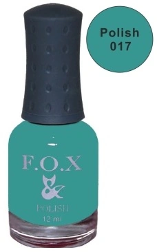 Лак FOX Nail Polish №017 колір морської хвилі 12 мл