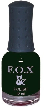 Лак FOX Nail Polish №038 чорний зелений 12 мл