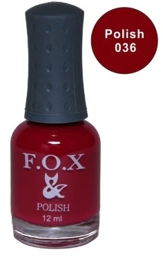 Лак FOX Nail Polish №036 вишневий 12 мл