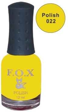 Лак FOX Nail Polish №022 жовтий 12 мл