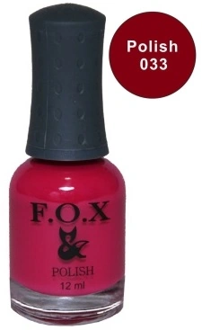 Лак FOX Nail Polish №033 вишнево-малиновий 12 мл