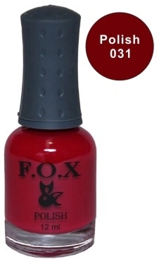 Лак FOX Nail Polish №031 вишнево-червоний 12 мл