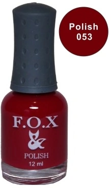 Лак FOX Nail Polish №053 бордово-червоний 12 мл