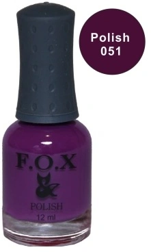 Лак FOX Nail Polish №051 фіолетовий 12 мл