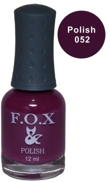 Лак FOX Nail Polish №052 фіолетово-бордовий 12 мл