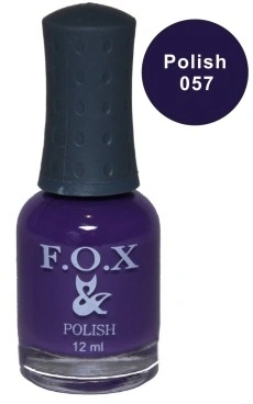 Лак FOX Nail Polish №057 фіолетово-чорнильний 12 мл