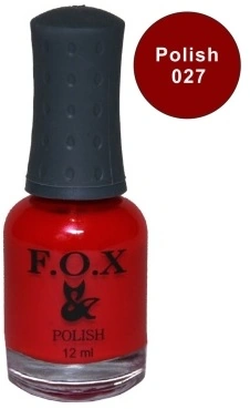 Лак FOX Nail Polish №027 червоний 12 мл