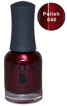 Лак FOX Nail Polish №046 вишневий перламутр 12 мл