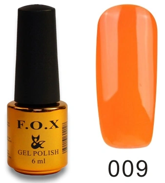 Гель-лак FOX Gel Polish Gold Pigment №009 яскраво-жовтогарячий, емаль 6 мл