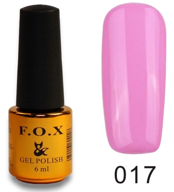 Гель-лак FOX Gel Polish Gold Pigment №017 бузково-рожевий, емаль 6 мл