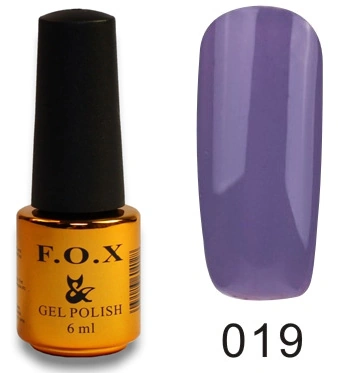 Гель-лак FOX Gel Polish Gold Pigment №019 бузково-фіолетовий, емаль 6 мл