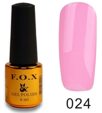 Гель-лак FOX Gel Polish Gold Pigment №024 світло-рожевий, емаль 6 мл