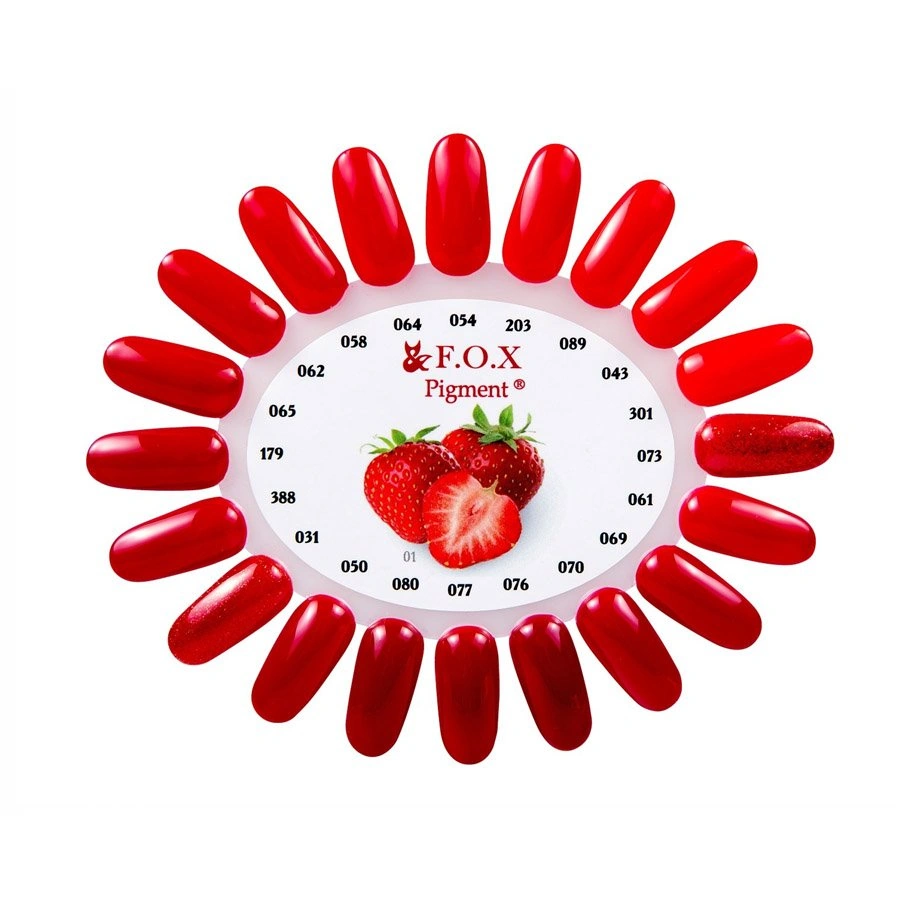 Гель-лак FOX Gel Polish Gold Pigment №043 червоний, емаль 6 мл