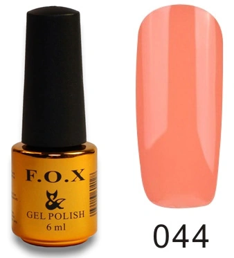 Гель-лак FOX Gel Polish Gold Pigment №044 персиково-рожевий, емаль 6 мл