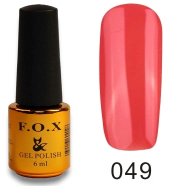 Гель-лак FOX Gel Polish Gold Pigment №049 кораловий, емаль 6 мл