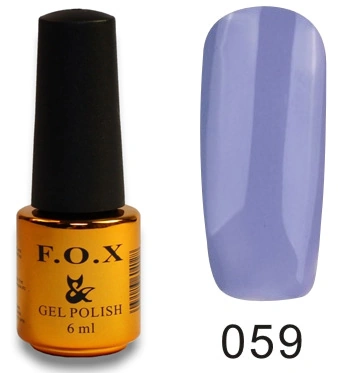 Гель-лак FOX Gel Polish Gold Pigment №059 темно-ліловий, емаль 6 мл