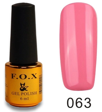 Гель-лак FOX Gel Polish Gold Pigment №063 приглушений рожевий, емаль 6 мл