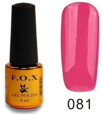 Гель-лак FOX Gel Polish Gold Pigment №081 ніжно-малиновий, емаль 6 мл