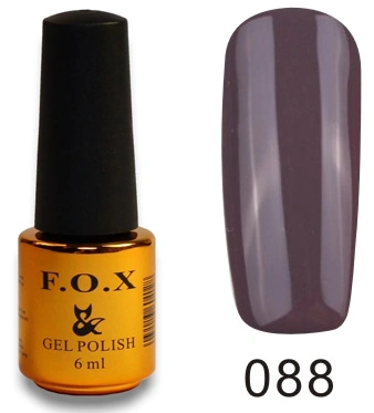 Гель-лак FOX Gel Polish Gold Pigment №088 сіро-фіолетовий з коричневим, емаль 6 мл