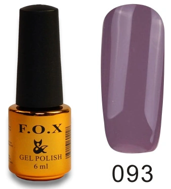 Гель-лак FOX Gel Polish Gold Pigment №093 сіро-фіолетовий, емаль 6 мл