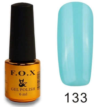 Гель-лак FOX Gel Polish Gold Pigment №133 м`ятно-блакитний, емаль 6 мл