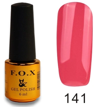 Гель-лак FOX Gel Polish Gold Pigment №141 коралово-рожевий, емаль 6 мл