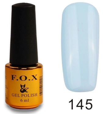 Гель-лак FOX Gel Polish Gold Pigment №145 блідо-блакитний, емаль 6 мл