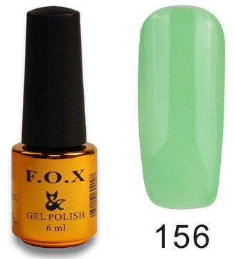 Гель-лак FOX Gel Polish Gold Pigment №156 світло-зелений, емаль 6 мл